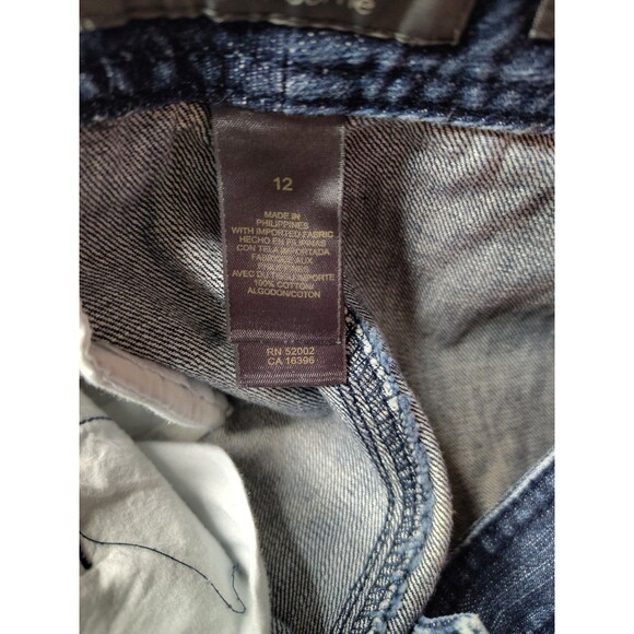 Liz Claiborne Audra Straight Leg Denim Capri Jeans High-rise Size 12 Women's - Picture 9 of 9